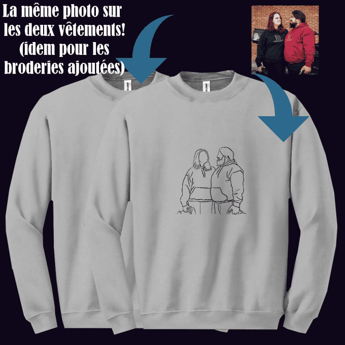 Photo "One Line" - Sweat sans capuche