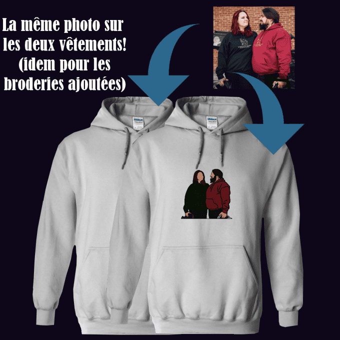 Photo "Complète en couleur" - Sweat à capuche